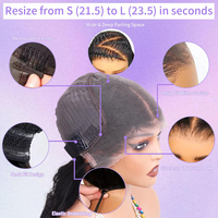 Pelucas de Cabello Humano de Alta Calidad con Frente de Encaje sin Pegamento, Densidad del 250%, Ondas Naturales, Pelucas Brasileñas de Cabello Humano con Frente de Encaje 13x4