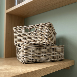 Panier en rotin tressé à la main de style moderne, matériau naturel, taille XL, écologique, multifonctionnel pour le pain, les fruits et les légumes - Product Image 2