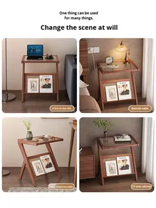 Modern Minimalist and Eco-friendly <strong>Bamboo</strong> Tea Side <strong>Tables</strong> and <strong>Bedside</strong> <strong>Tables</strong>, Suitable for Living Rooms and Bedrooms - Product Image 5