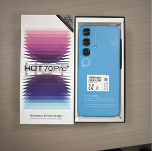 Smartphone Hot 70 Pro+5G, déverrouillage par empreinte digitale, reconnaissance faciale, caméra haute définition, prix bas, téléphone bleu, nouveau modèle lancé - Product Image 1