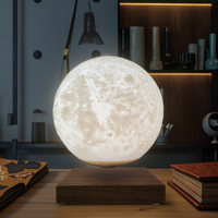 Lampu Meja Dekorasi Natal Terlaris Lampu Bulan Levitasi Magnetik Lampu LED Lampu Malam Bulan Mengambang Dekorasi Rumah