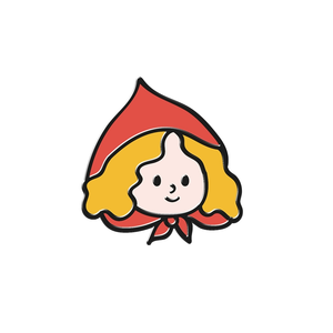 Personnalisé créatif <span class=keywords><strong>et</strong></span> mignon <span class=keywords><strong>petit</strong></span> <span class=keywords><strong>chaperon</strong></span> <span class=keywords><strong>rouge</strong></span> <span class=keywords><strong>et</strong></span> <span class=keywords><strong>le</strong></span> <span class=keywords><strong>loup</strong></span> ensemble noir nickelé en alliage de zinc émail dur broches cadeau broche - Product Image 3