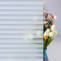Film de fenêtre décoratif auto-adhésif amovible ORON 3D motif floral teinté, design arc-en-ciel en PVC pour la maison et les meubles