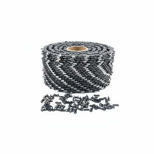 Rotolo da 100FT di catena per sega semichiselata da 3/8' .058'' modello D0100HED6RW, 40 set di maglie di collegamento abbinate, 25 scatole per lavori di potatura e giardinaggio - Product Image 2