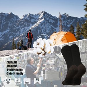 Chaussettes de sport en coton respirantes et absorbantes, à coussinets épais, pour athlètes - Product Image 6