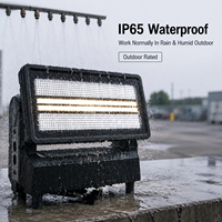 Luz Estroboscópica Móvil LED IP65 Resistente al Agua, Doble Tubo, 1500W, Blanco Frío RGB DMX RDM, para Eventos y Conciertos al Aire Libre