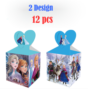 Nuevo diseño Personaliza la caja de regalo con mango impreso Niños Cumpleaños Baby shower Boda Evento Fiesta Favor Tema congelado Caja de dulces para chico - Product Image 5