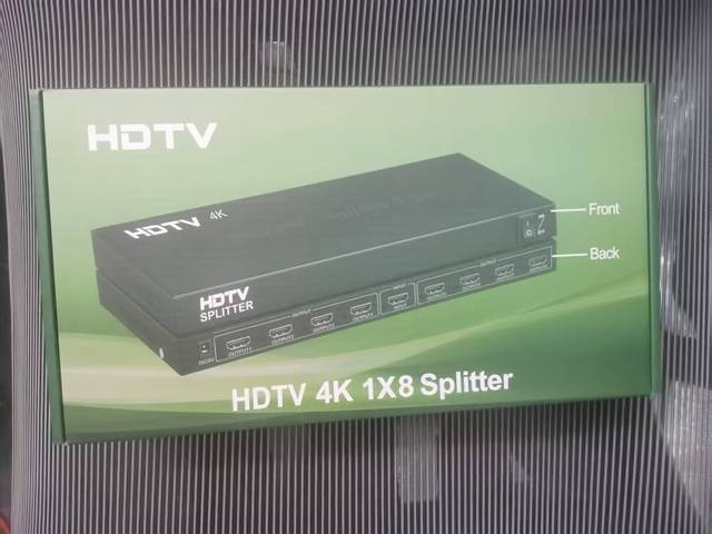 4K 60Hz HDTV Splitter 1x8 1x2 1x4  HDTV 2.0 Splitter 4Kx2k Video Distributor 1 Input 2 Out /4 Out Video Converter Screen Display