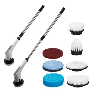 6 Replaceable Cleaning Heads Cordless Electric Cleaning Brush Electric Spin Scrubber For Bathroom Tub Tile