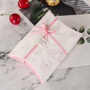 Custom Logo <strong>Pillow</strong> Design Personalized Rose Pattern <strong>Small</strong> Gifts Box for Branded Candy Packaging - Product Image 4