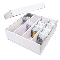 Boîtes d'expédition en carton ondulé écologiques pour le commerce transfrontalier, avec gaufrage et paillettes, pour cartes et photos