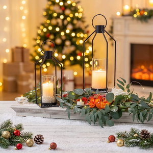 Tabletop metal candle holder Rustic metal tealight stand Festive metal tealight décor Home décor metal tealight holder - Product Image 1