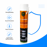 Mousse adhésive PU A23 750ml pour le remplissage de fissures, sans formaldéhyde, isolation thermique A+ Plus, forte adhérence, pour la construction