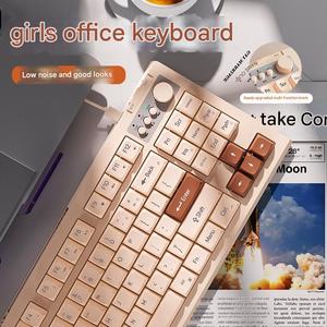 Multi Typ V87 Membran BT Tastatur Maus Set Gaming Computer Silent Charging Typ C Jungen und Mädchen Büro tastatur - Product Image 2