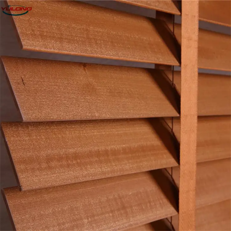 Tốt nhất bằng gỗ Rèm louver paulownia/Basswood màu sắc tùy chỉnh thiết kế 50 mét thanh gỗ Venetian rèm cửa sổ Rèm