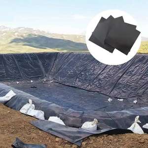 Rollo de Geomembrana de HDPE reforzada de 1,5mm, 8m de ancho, <span class=keywords><strong>puerto</strong></span> de carga rápida listo, revestimiento Anti-UV para estanque y presa para aplicación de almohadilla de lixiviación en montón - Product Image 1