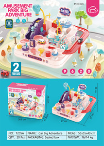 Pig Amusement Park Inertie Car Splicing Track Puzzle <span class=keywords><strong>Rail</strong></span> Car Big Adventure Game - Product Image 4