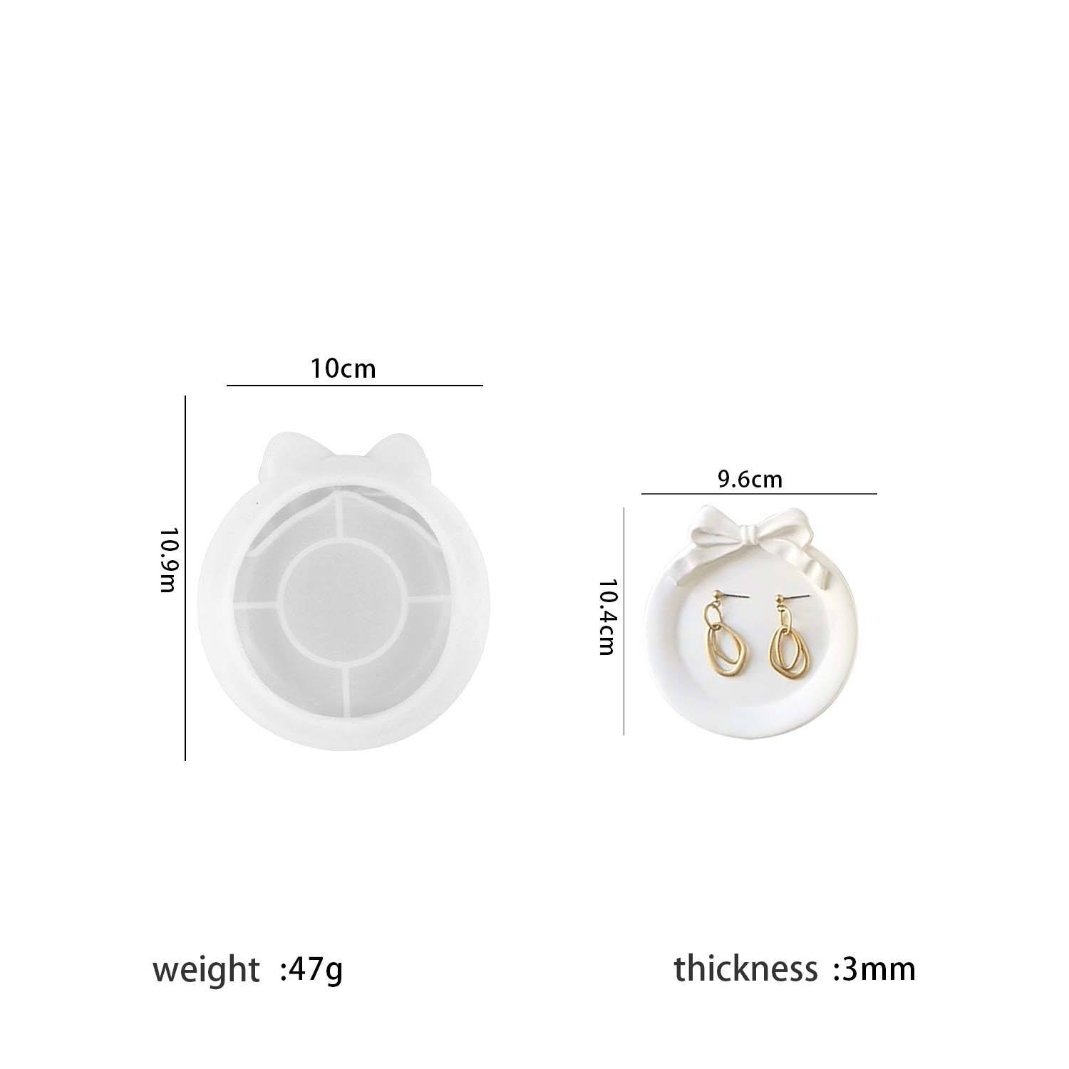 Bandeja de almacenamiento de arco redondo