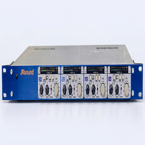 Amplificateur de microphone 4 canaux JRsound HA-404II avec corps en aluminium, connexion XLR, audio stéréo, impédance 8 ohms - Product Image 1