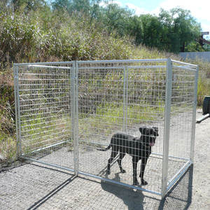 คอกสุนัขสำหรับวิ่งสุนัขดีไซน์คอกสุนัขชุบสังกะสีสำหรับงานหนักในร่ม/กลางแจ้ง - Product Image 4