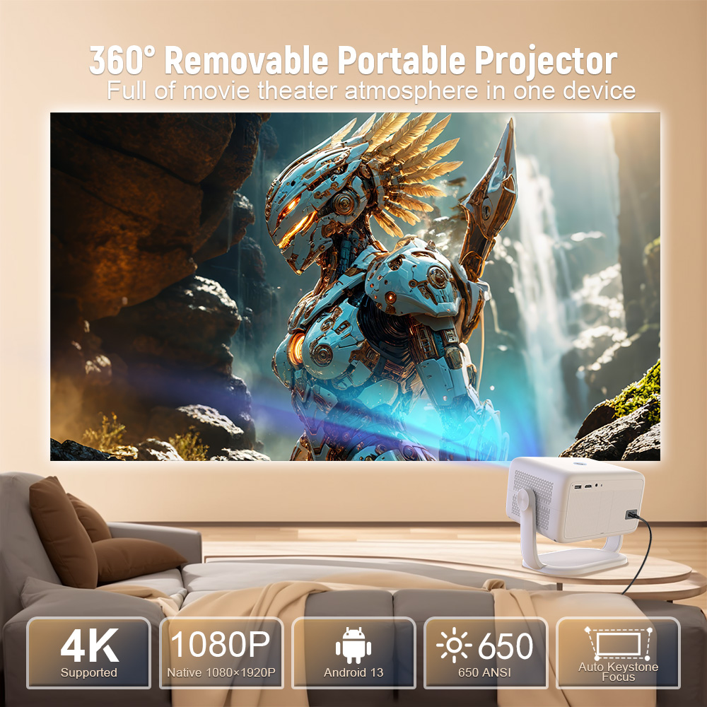 android projectors hd 4k 1080p home theater