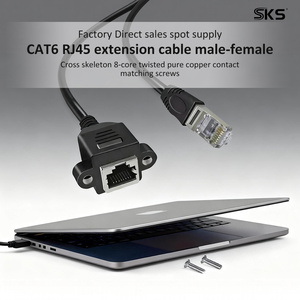 <span class=keywords><strong>Cable</strong></span> de Extensión Blindado CAT6 RJ45 8P Macho <span class=keywords><strong>a</strong></span> Hembra, <span class=keywords><strong>Cable</strong></span> Ethernet de Alta Velocidad de 10 Gbps para Enrutador, Dispositivos de Red para <span class=keywords><strong>PC</strong></span>, <span class=keywords><strong>Impresora</strong></span>, IOS - Product Image 3