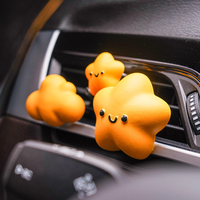 Diffuseur de parfum pour voiture en forme d'étoile et nuage en gypse, clip de ventilation, ornement décoratif pour l'intérieur de la voiture, parfum pour voiture Kawaii