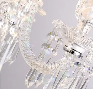 Nuevo diseño Decoración Lámpara colgante Iluminación Claro K9 piezas de cristal antiguo Candelabro moderno - Product Image 6