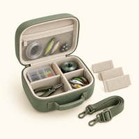 Étui rigide personnalisé en EVA avec fermeture éclair pour matériel de pêche et accessoires, intérieur en mousse personnalisable (taille, couleur, OEM)