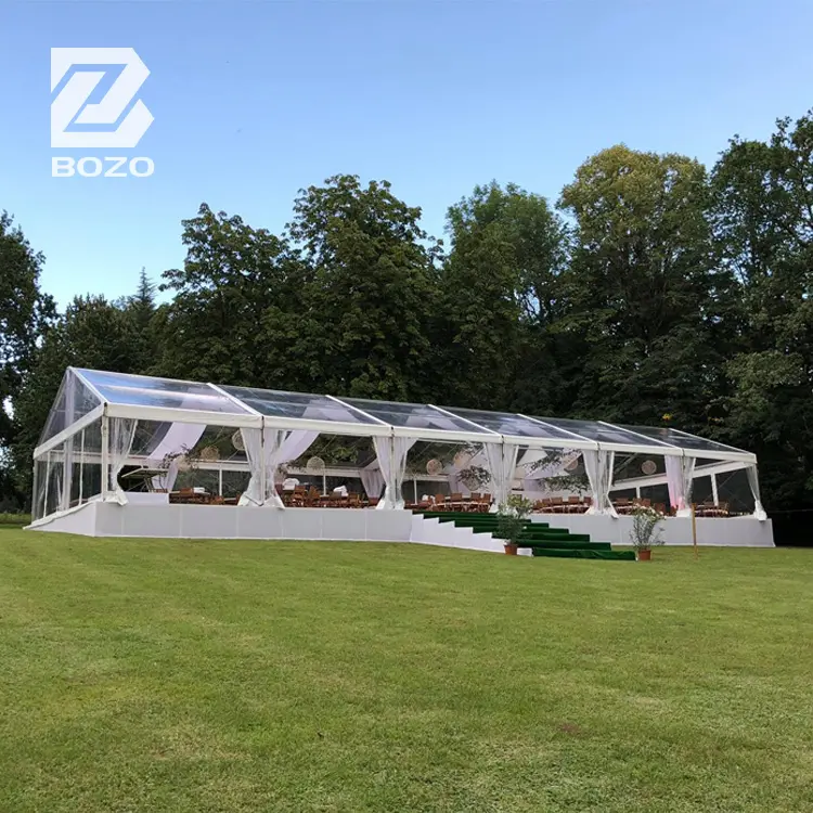 Grandes tendas transparentes duráveis Clearspan estrutura para eventos do casamento