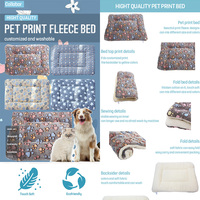 COLLABOR 15 Couleurs Stock Lit pour chien lavable de haute qualité Lit pour chien noir coloré de luxe Lit pour chien recyclé multifonction
