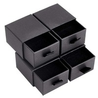 Boîte en carton rigide recyclable avec insert en mousse, estampage à chaud, logo personnalisé, pelliculage brillant pour emballage de bijoux et de montres