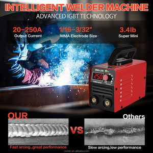 Soldadora Portátil Corotc 110V/220V Mini con Alta Potencia MMA Arc IGBT Inverter 200/250A <span class=keywords><strong>Esab</strong></span> AC/DC Máquina de Soldar con Alambre de Cobre Motor DC - Product Image 4