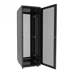 Gabinete de Rack para Servidor de 19 Pulgadas 42U y 600 mm de Ancho, con Puerta Curva Hexagonal Ventilada y Cierres con Manija - Product Image 6