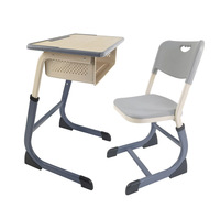 Bureaux et chaises d'école au design moderne pour les élèves du primaire et du secondaire, destinés aux établissements de formation, aux cours de soutien scolaire pour les garçons et les filles