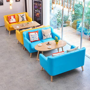 Silla Doble de Madera Maciza Moderna para Cafetería, Restaurante Occidental, Tienda de Té con Leche, Pastelería, Librería - Product Image 3