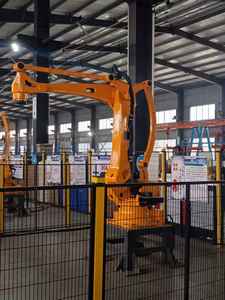 แขนหุ่นยนต์พาเลทไทซ์ 4 แกน รับน้ำหนัก 300 กก. พร้อมเกียร์บ็อกซ์ PLC ระยะเอื้อม 3200 มม. มอเตอร์เซอร์โวไฟฟ้า สำหรับการจัดการ ขนถ่าย วัสดุ - Product Image 4