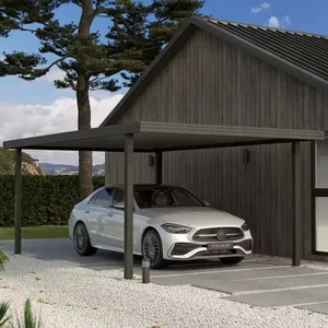 Alüminyum yapı güneş su geçirmez Carport ücretsiz ayakta çatı otopark çadır Metal çerçeve gölgelik otopark için