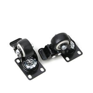 '2' कैस्टर पहियों के साथ 1.5 भारी ड्यूटी ब्लैक स्विस प्लेट - Product Image 3