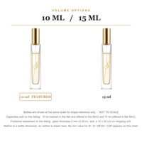 Flacon de parfum en verre transparent personnalisé, mini, carré/rond, 10 ml, avec boîte, flacon de parfum en verre de voyage