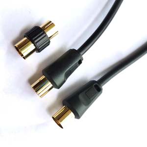 TV Aerial Extension <strong>Cable</strong> Gold-Plated Connectors | Male-to-Male Coax Lead + Female Adapter 1080p CCS Braid HDTV Satellite - Product Image 3