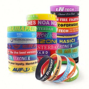 Pulsera de Silicona Personalizada con Grabado, Brazalete Deportivo en Blanco para Festivales, Regalos Personalizados - Product Image 1