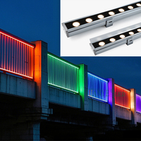 Barre lumineuse LED murale décorative WiFi/Zigbee/DMX512/RF avec télécommande sans fil, contrôle par application, IP68 YY-XQ4033