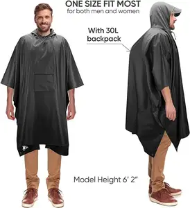 Rain Suits For Men Women Waterproof Breathable Rain Coats With Eye-Catching Reflective Strip Durable Rain Gear