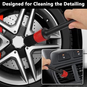 Ensemble de 5 brosses de detailing professionnelles très vendues pour un <span class=keywords><strong>nettoyage</strong></span> <span class=keywords><strong>complet</strong></span> de l'intérieur et des jantes de <span class=keywords><strong>voiture</strong></span> - Product Image 5