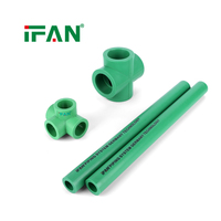 Raccords de plomberie PPR verts IFAN 20-110 mm, longue durée de vie, pour la plomberie générale des bâtiments