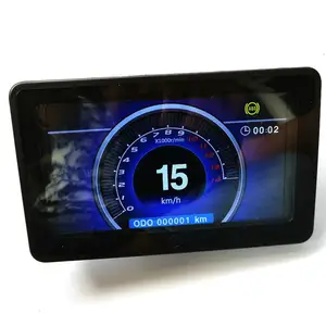 TFT modificado para motocicleta, pantalla a Color LCD de gran instrumento Digital, Universal, medidor de temperatura del agua