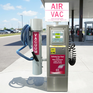 G5 5BAR Distributeurs de gonflage de pneus et aspirateurs à monnayeur en acier inoxydable pour stations-service avec moniteur de pression des pneus - Product Image 2