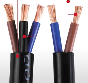 Dây dẫn cáp điện chất lượng cao đồng rvv 2x0.75mm 2x0.3mm 4x2.5mm2 4x1.5mm2 đen PVC lõi đồng cách điện dây đồng - Product Image 6