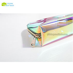 Женская сумка для макияжа, водонепроницаемая прозрачная сумка из ПВХ на молнии, голографическая лазерная прозрачная косметичка для духов и румян - Product Image 2